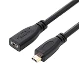 CY 30cm HDMI 1.4 Type D Micro HDMI Male to Micro HDMI Female HDMI Extension Cable