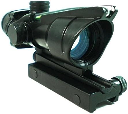 1x32 True Fiber Optic Green dot sight sighting system w/ backup battery power