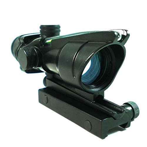 1x32 True Fiber Optic Green dot sight sighting system w/ backup battery power