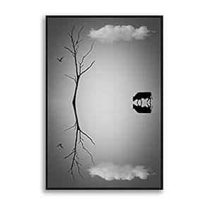 Framed Canvas Wall Art for Living Room, Bedroom Sky Canvas Prints for Modern Home Decoration Ready to Hang - 16"x24" inches