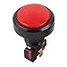 uxcell Red LED Lamp 37mm Button Dia Round Push Button Switch for Arcade Video Game