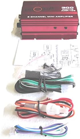 Mobilistics Golf Cart stereo kit, audio amplifier, cables for MP3, CD, FM, IPOD
