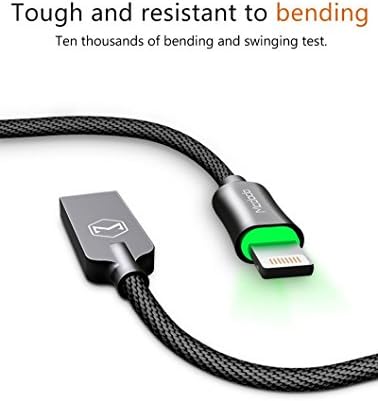 m memore MCDODO for Apple iPhone LED Lighting Data Charging Cable Auto -Disconnect 1.8m (Black)