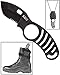5.11 Side Kick Tactical Boot Knife 5.5in Fixed Blade Knife with 2in Combo Edge Tanto Blade and Skeletonized Handle for Outdoor Tactical Survival and Everyday Carry, Style 51023