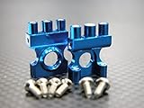 XMods Generation 1 Upgrade Parts Aluminum Front Gear Box With Screws - 1Pr Set Blue