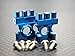 XMods Generation 1 Upgrade Parts Aluminum Front Gear Box With Screws - 1Pr Set Blue