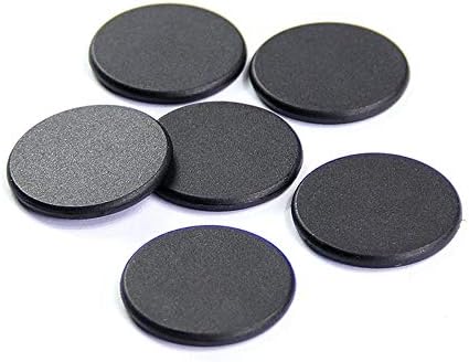 THONSEN 13.56MHz Programmable NFC Tags NTAG213 20MM Round PPS RFID Laundry Tag (Black, Pack of 10)