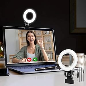 Cyezcor Video Conference Lighting Kit, Ring Light for Monitor Clip On,for Remote Working, Distance Learning,Zoom Call…