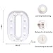 Foaky LED Letter Lights Sign Marquee Light Up Letters Sign for Night Light Wedding/Birthday Party Battery Powered Christmas Lamp Home Bar Decoration(O)