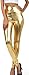 Sakkas Shiny Liquid Metallic High Waist Stretch Leggings - Made in USA