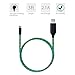 Micro USB Data Cable MKDGO 3ft Flat EL Visible Flowing LED Light Up Charging Cord USB 2.0A Sync Lead Rapid Charge Compatible with Android Phone Samsung S7 S6 Motorola and More - Green Light
