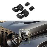 2018 for Jeep Wrangler JL Original Black Stainless Steel Latch Locking Hood Catch Kit for Jeep Wrangler 2007-2018 JK JL