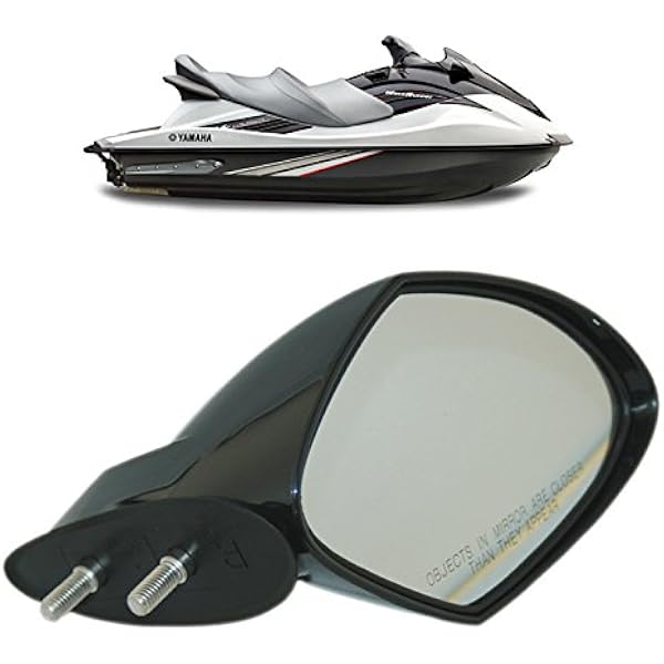 Amazon Com Motobiker Compatible With Yamaha Waverunner Vx Mirror Right Hand Side Rh Black Vx110 Deluxe Sport Cruiser F1s U596c 10 00 Automotive