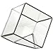 Modern Clear Glass Geometric Terrarium Succulent Plant Display Box, Decorative Votive Candle Holder