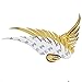 KitMax (TM) Pack of 2 Pairs 3D Angel Wings Metal Auto Car Truck Laptop iPad Window Wall Motorcycle Decor Decal Sticker (Golden)