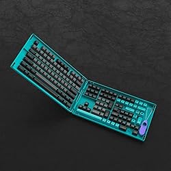 Akko Keyboard Keycaps Black&Cyan 197-Key ASA