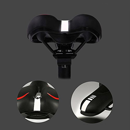 WarmCare Gel Bike Saddle Mountain Bike Seat Breathable Comfortable Professional Bicycle Seat Pad with Central Relief Zone and Ergonomics Design Fit for Road Outdoor Indoor - Thumbnail 6