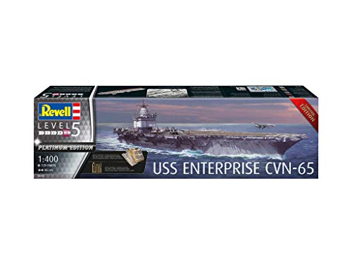 Revell 05173 original getreuer Modellbausatz der USS Enterprise CVN-65 (Platinum Edition) Level 5 im MaÃstab 1:400 für Fortgeschrittene – Bild 3