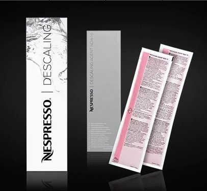 NESPRESSO DESCALING KIT INCLUDES 2 UNITS NEW VERSION ,NEW