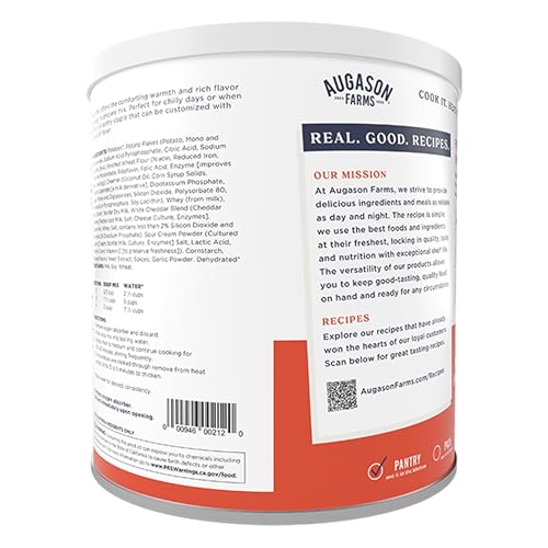 AUGASON FARMS CREAMY POTATO SOUP MIX CAN, EMERGENCY FOOD SUPPLY, EVERYDAY MEALS, 36 SERVINGS