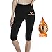 AGROSTE Women's Neoprene Sauna Slimming Pants-Fat Burning Hot Thermo Sweat Sauna Capris Leggings Shapers for Weight Loss