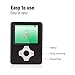 Ultrave MP3/MP4 Player with 16G SD Card, Portable Lossless Sound Player, Rechargeable MP3 Player, Also Support Ebook, Image, 1.8 inches LCD Screen MP3 Music Player - Black