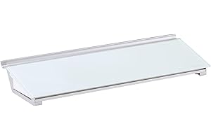 Quartet Glass Dry Erase White Board, Desktop Computer Pad for Notetaking, 18" x 6" Whiteboard, Clean Erase Surface with Storage, 1 Dry Erase Marker, White Surface (GDP186)