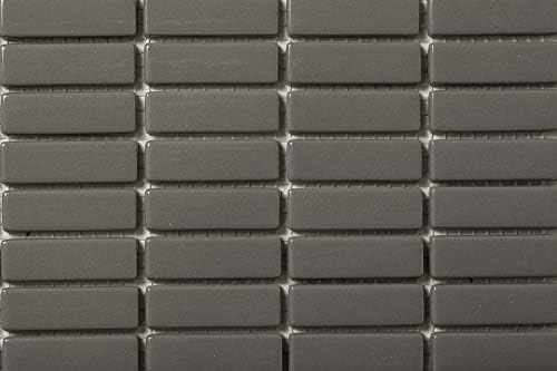 Mosaik Aus Recyceltem Glas Braun Glanzend Rechteckig Ideal Fur Kuchen Badezimmer Living Nassbereiche Und Schwimmbader Amazon De Baumarkt