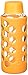 Aquasana AQ-6006-OR 18-Ounce Glass Water Bottle with Silicone Sleeve, Orange