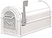 Salsbury Industries 4855E-WHS Eagle Rural Mailbox, White/Silver