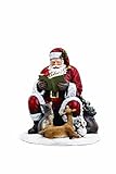 Napco Santa Claus with Animal Friends 10 x 12.5 Inch Resin Christmas Tabletop Figurine