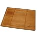 Extra Large Rolled Bamboo Cutting Board with Drip Groove 18x12