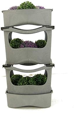 Edenjardi Huerto Urbano de Cuatro Niveles en Color Gris: Amazon.es ...