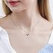 EleShow Angel Wing Love Heart Necklaces Gifts Women (2Color-Changing)