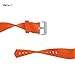JUNYI Fitbit Charge 2 Bands,Classic Sports Watch Adjustable Replacement Comfortable Bands for Fitbit Charge 2 Fitness Smart Wristbands Strap (Orange Small)