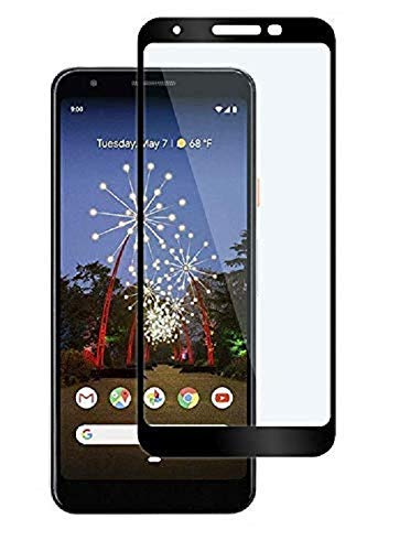 Plus Full Glue Front Body Cover Tempered Glass Screen Protector for Google Pixel 3a XL - Black