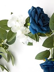 PARTY JOY 2pcs Artificial Flower Garland Fake Rose
