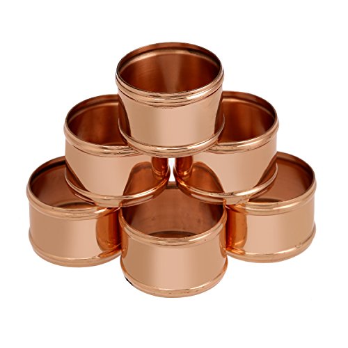 Shalinindia copper napkin rings holder for weddings,dinners, part…