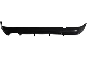 Rear Bumper Lip Compatible with 2005-2012 BMW E90 3-Series, AC-S Style Black PU Rear Lip Finisher Under Chin Spoiler Underspoiler Splitter Valance Underbody Bumper Fascia Add On by IKON MOTORSPORTS