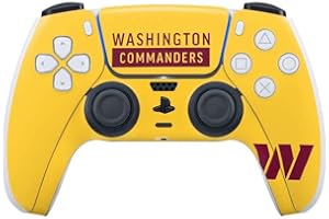 Skinit Decal Gaming Skin Compatible with PS5 Controller - Officially Licensed NFL Washington Commanders Yellow Design