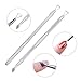 Cuticle Pusher Gel Polish Remover, MelodySusie Stainless Steel Triangle Cuticle Peeler Scraper Set Remove Gel Nail Polish, Manicure, Pedicure, Nail Art Tools, 2 Pcs