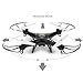Holy Stone HS110 FPV Drone with 720P HD Live Video WiFi Camera 2.4GHz 4CH 6-Axis Gyro RC Quadcopter with Altitude Hold, Gravity Sensor and Headless Mode Function RTF, Color Black