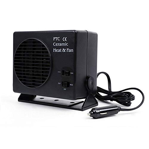 JXHD 12V Car Fan Heater/Windshield Snow Defogger Defroster Winter Cars,300W