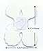 Mexlor Hanging Garland Four-Leaf Tissue Paper Flower Garland Reusable Party Streamers for Party Wedding Decorations, 11.81 Feet/3.6M Each, Pack of 6 (White)