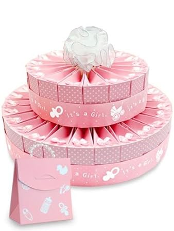 Amazon Com It S A Girl Baby Shower Favor Cake Kit 2 Layer Kit