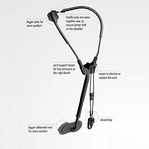 D&F Adjustable Saxophone Harness Musical Instrument Double Shoulder Neck Strap for Tenor,Soprano,Alto, Horns, Bass Clarinets, Basoons, Oboes