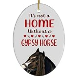 Skewbald Gypsy Vanner Horse Christmas Ornament 2024