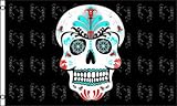 Sugar Skull Traditional Flag