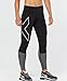 2XU Men's Elite Compression Tights (Black/Steel, Medium)