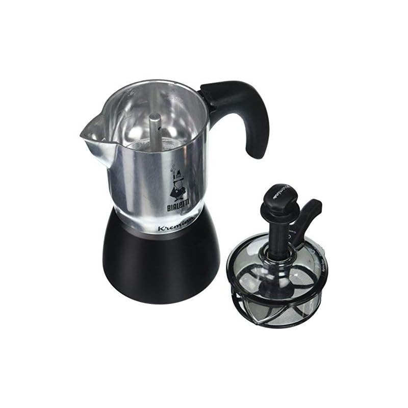 Bialetti 5410 Kremina Espresso Maker, Silver/Black Never Too Far